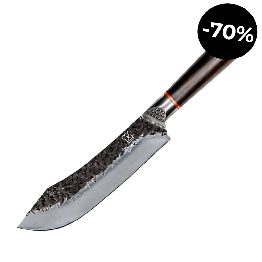 Rustikales Chefmesser gebogen