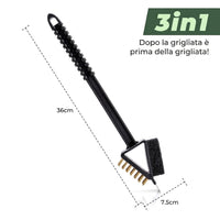 Spazzola Pulizia Grill 3in1