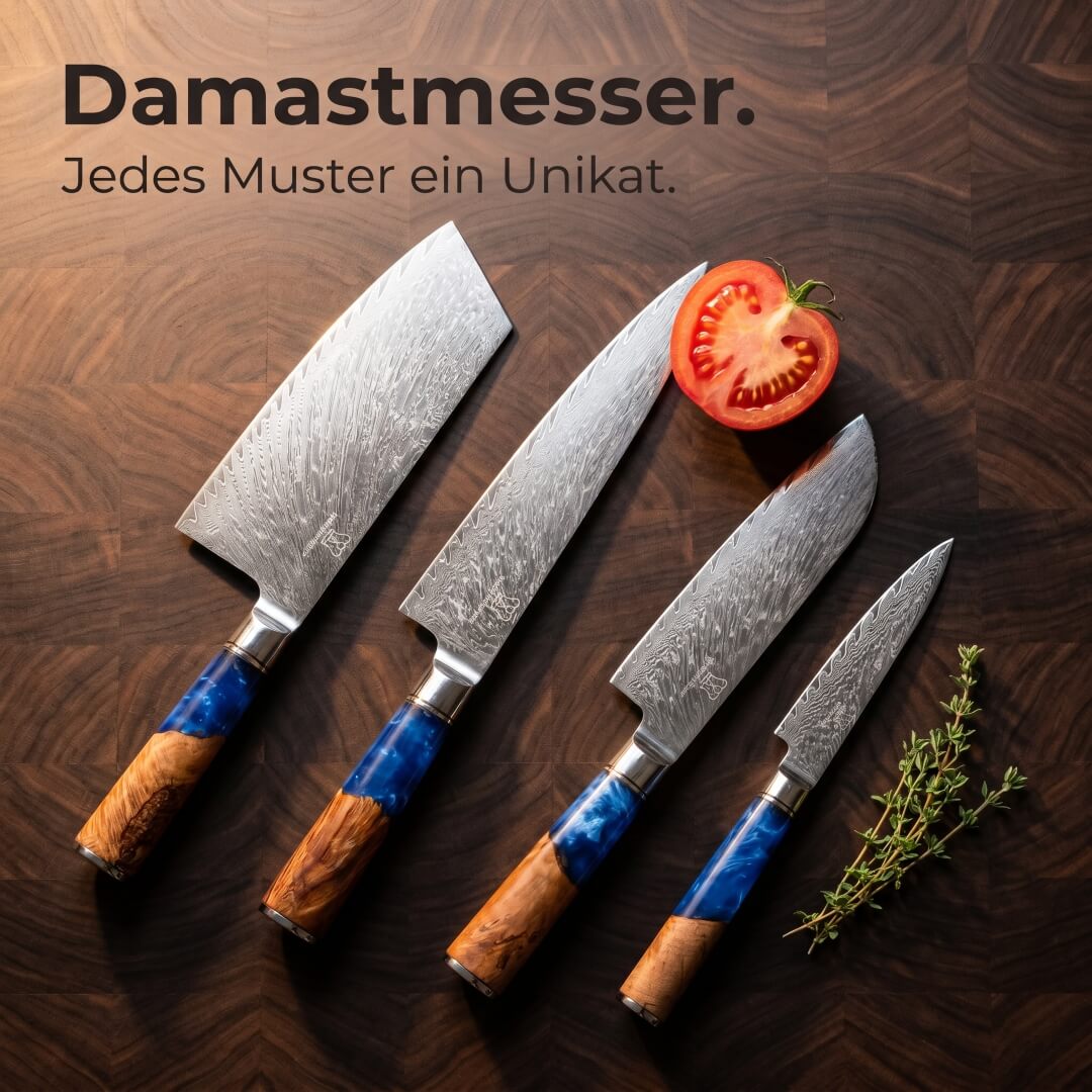 Aoki Santoku Damastmesser