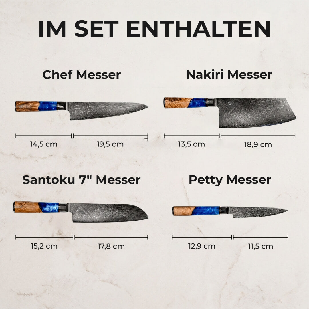 Aoki Santoku Damastmesser