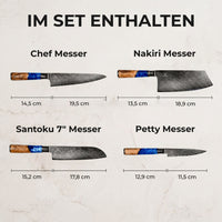 Aoki Santoku Damastmesser