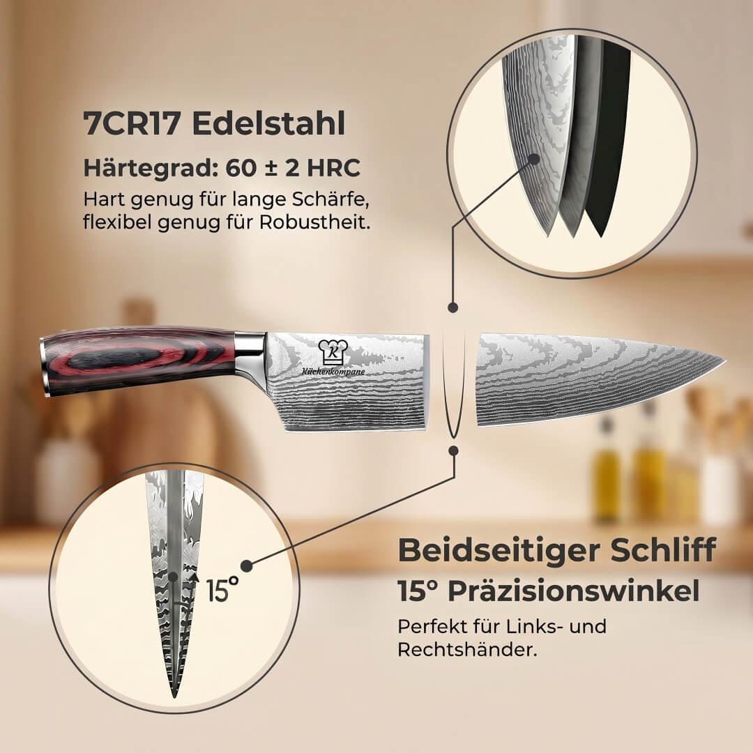 Asiatisches Messerset Premium 8-teilig