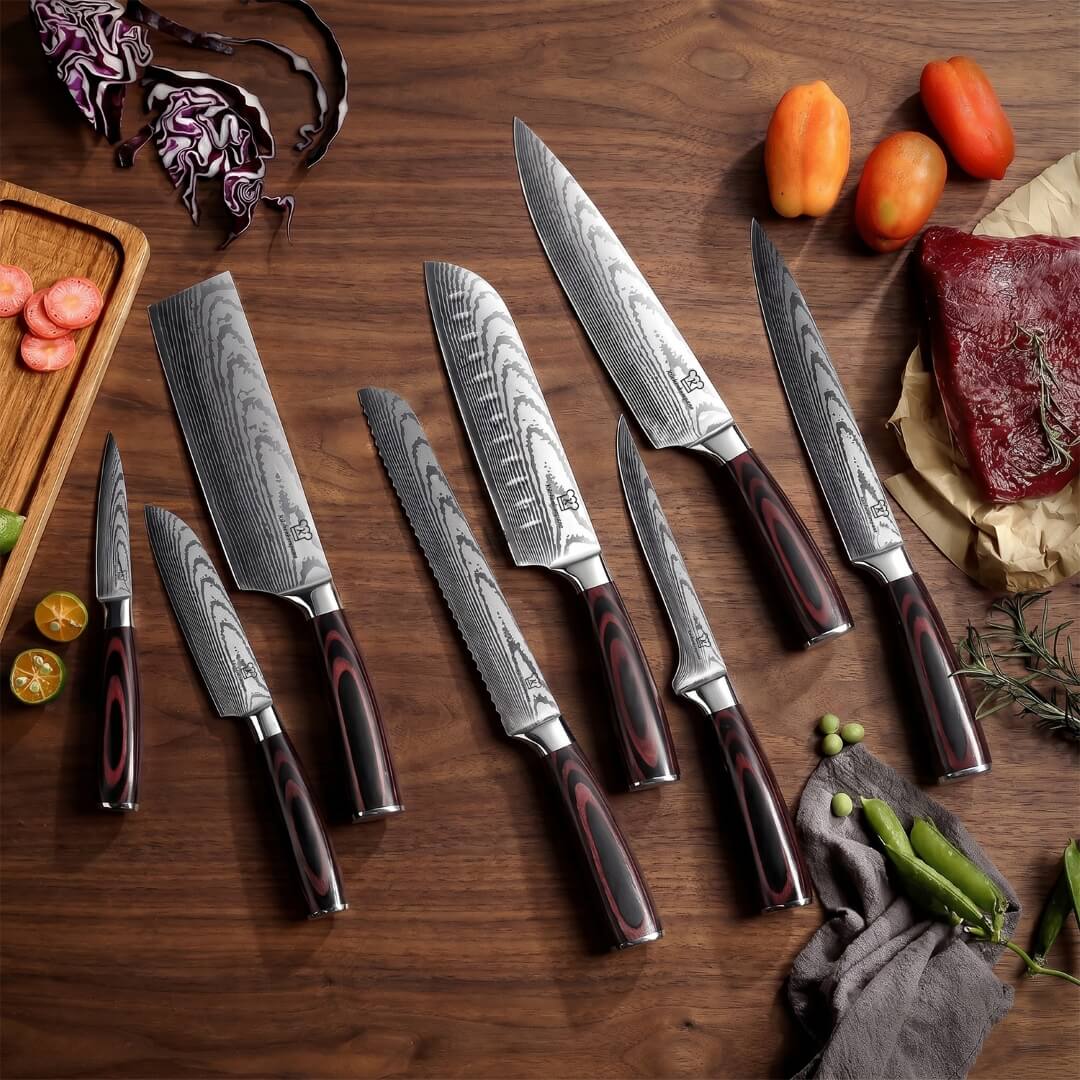 Asiatisches Messerset Premium 8-teilig