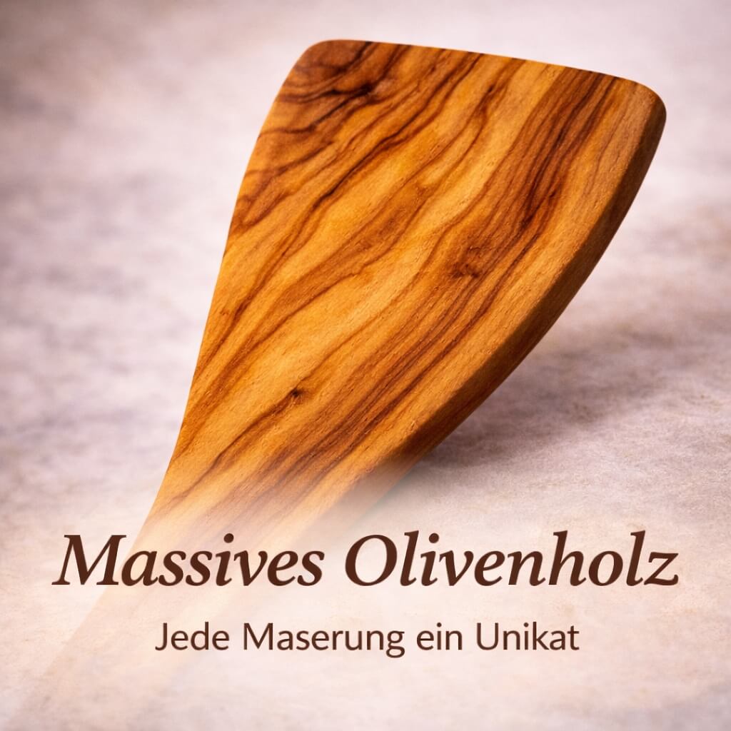 Pfannenwender aus Olivenholz (30 cm)