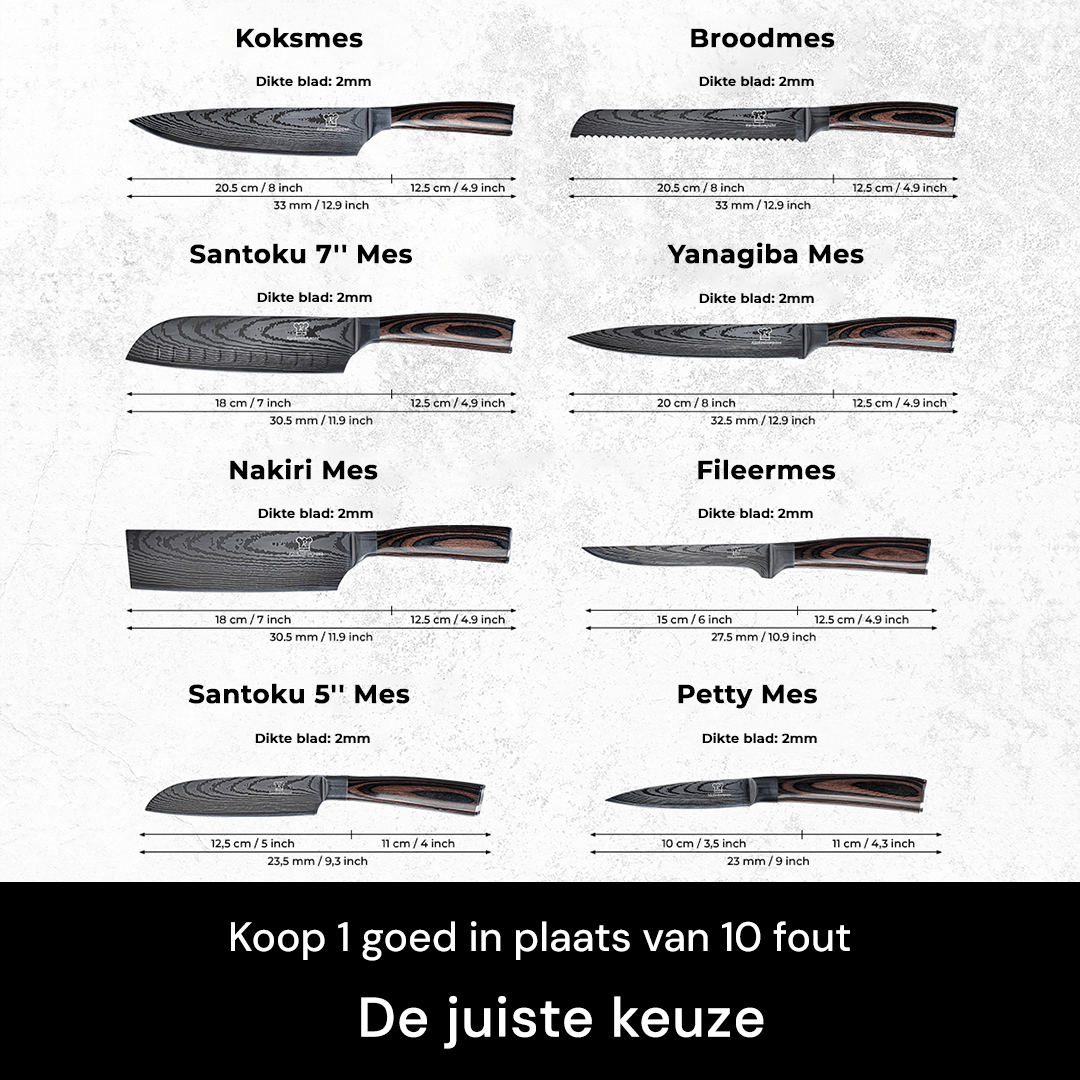 Premium Messenset (+ GRATIS Messenblok & Messenslijper)