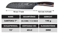 Asiatisches Santoku 7"