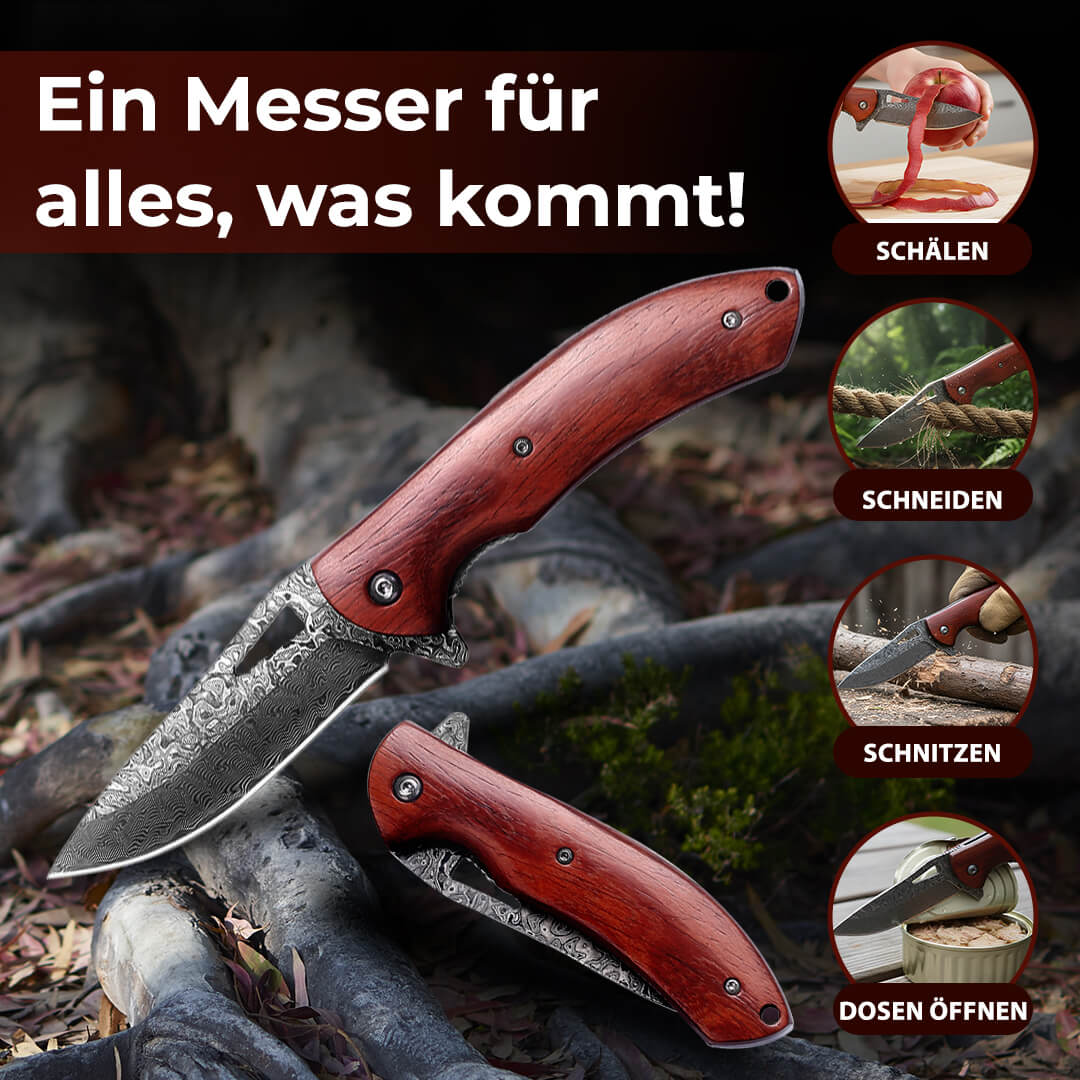 Taschenmesser-set Damast Heritage & Forst