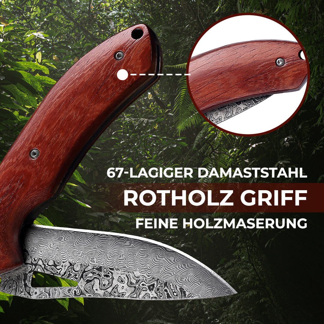 Taschenmesser-set Damast Heritage & Forst