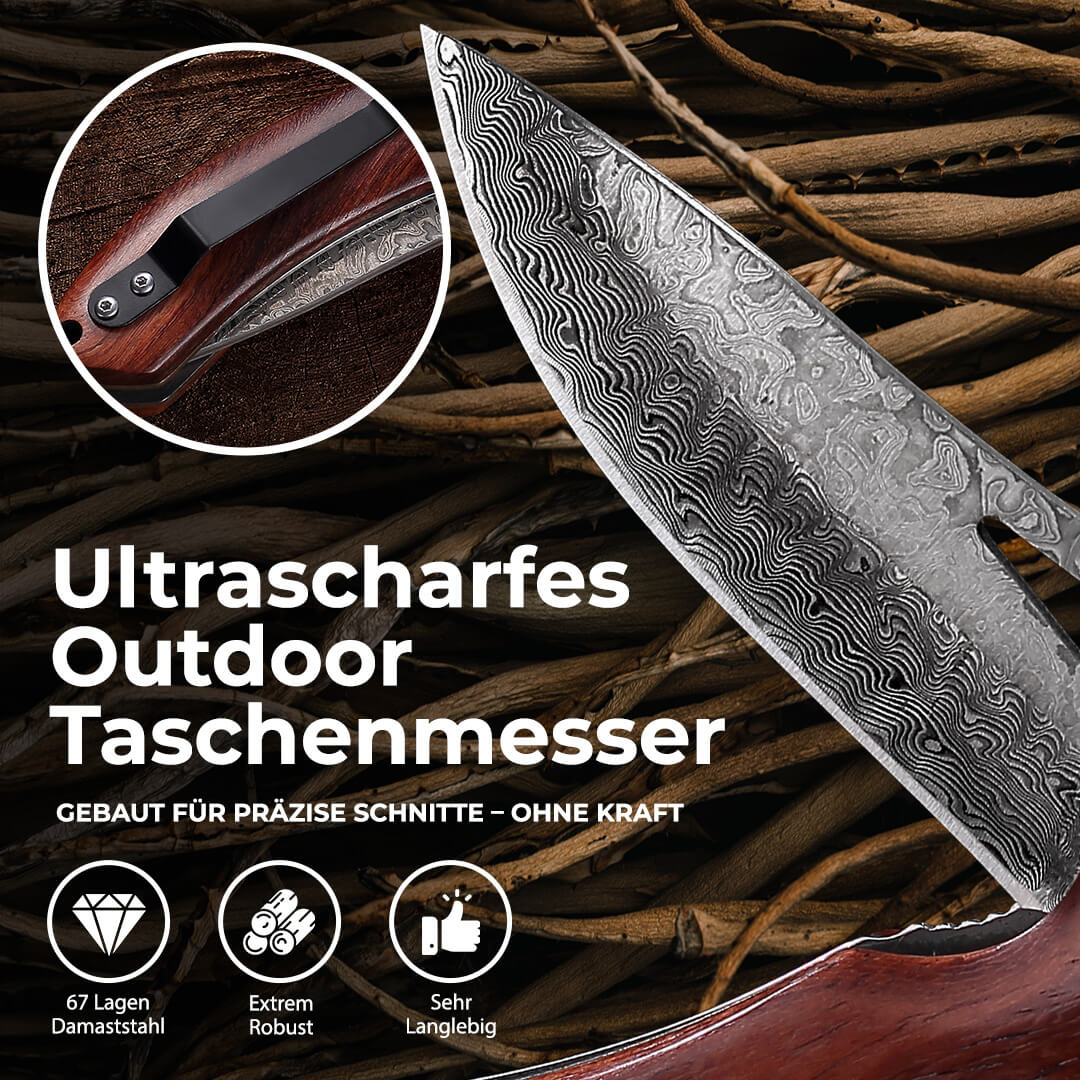 Taschenmesser-set Damast Heritage & Forst