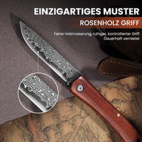 3-teiliges Premium Taschenmesser-Set aus Damaststahl