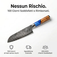 Coltello Santoku Damascato Aoki