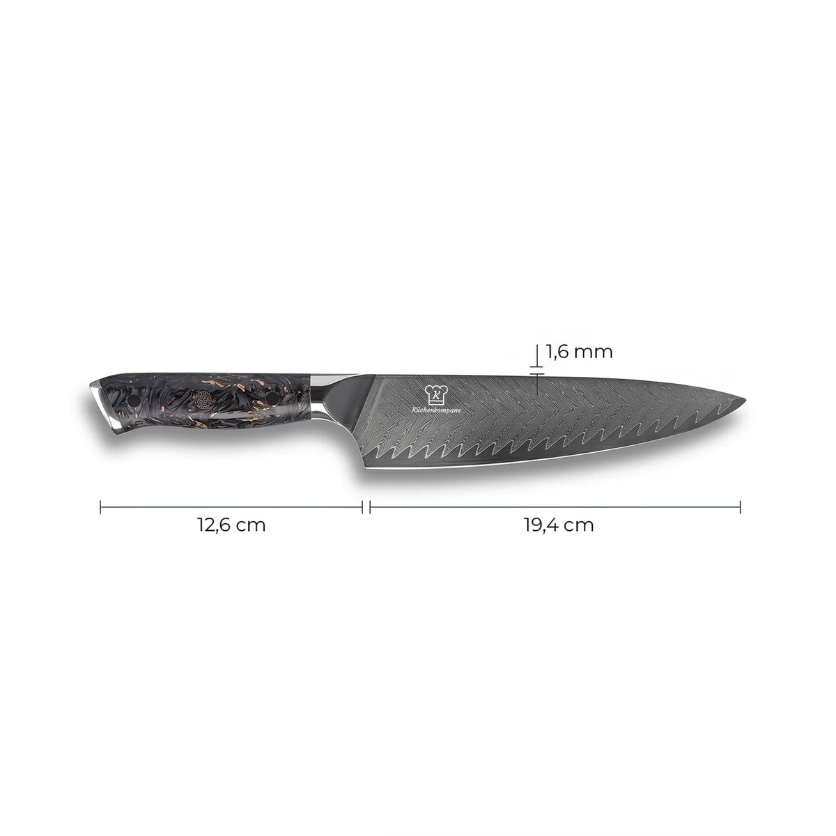 Coltello da Chef Damascato Kiiro