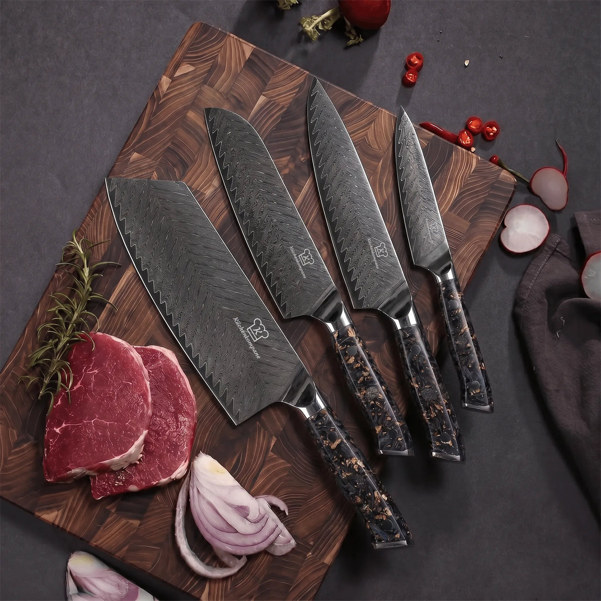 Coltello da Chef Damascato Kiiro
