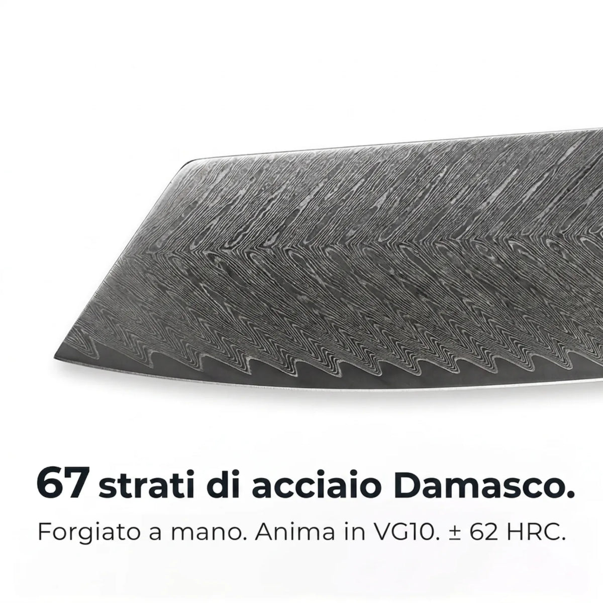 Coltello Nakiri Damascato Kiiro