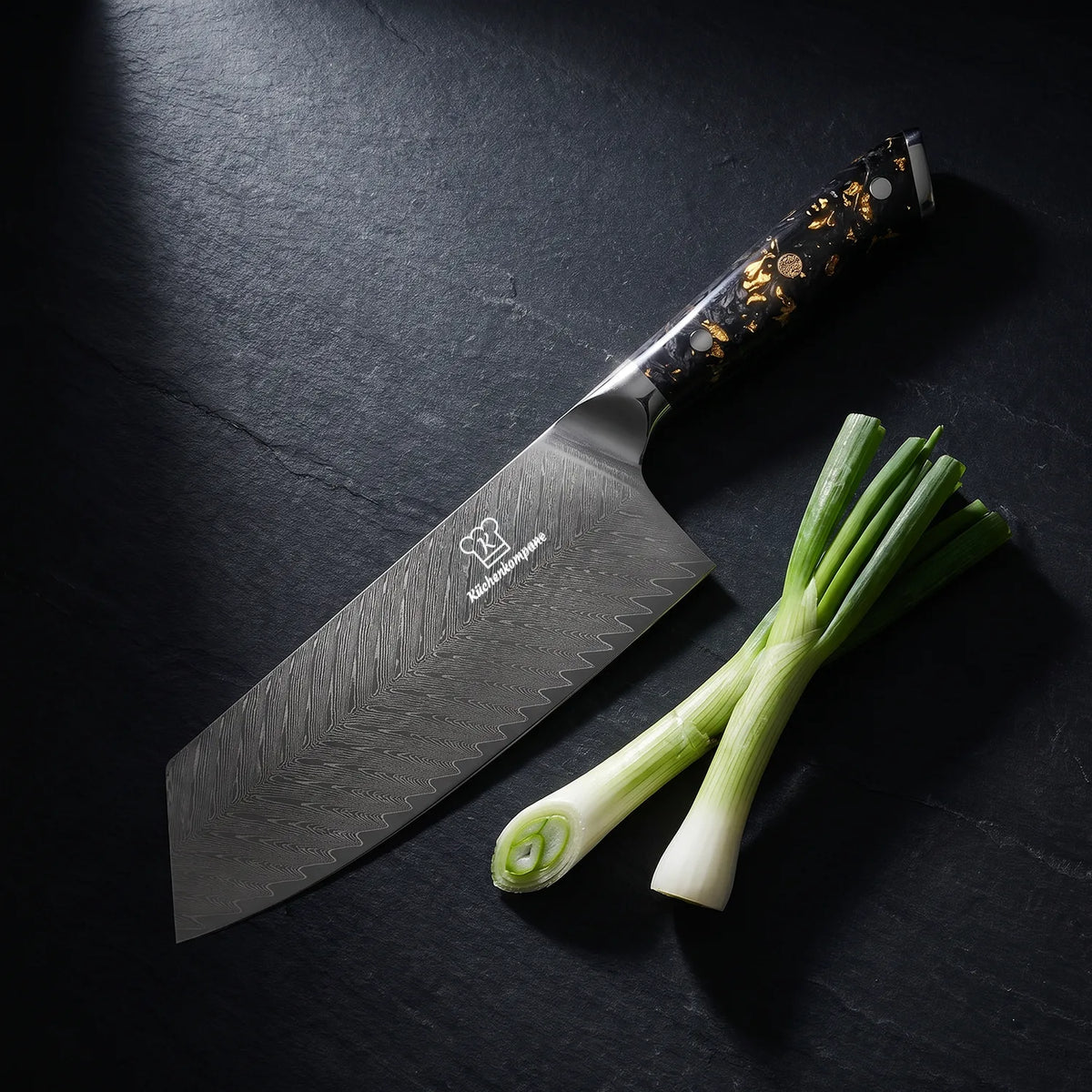 Coltello Nakiri Damascato Kiiro