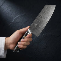 Coltello Nakiri Damascato Kiiro