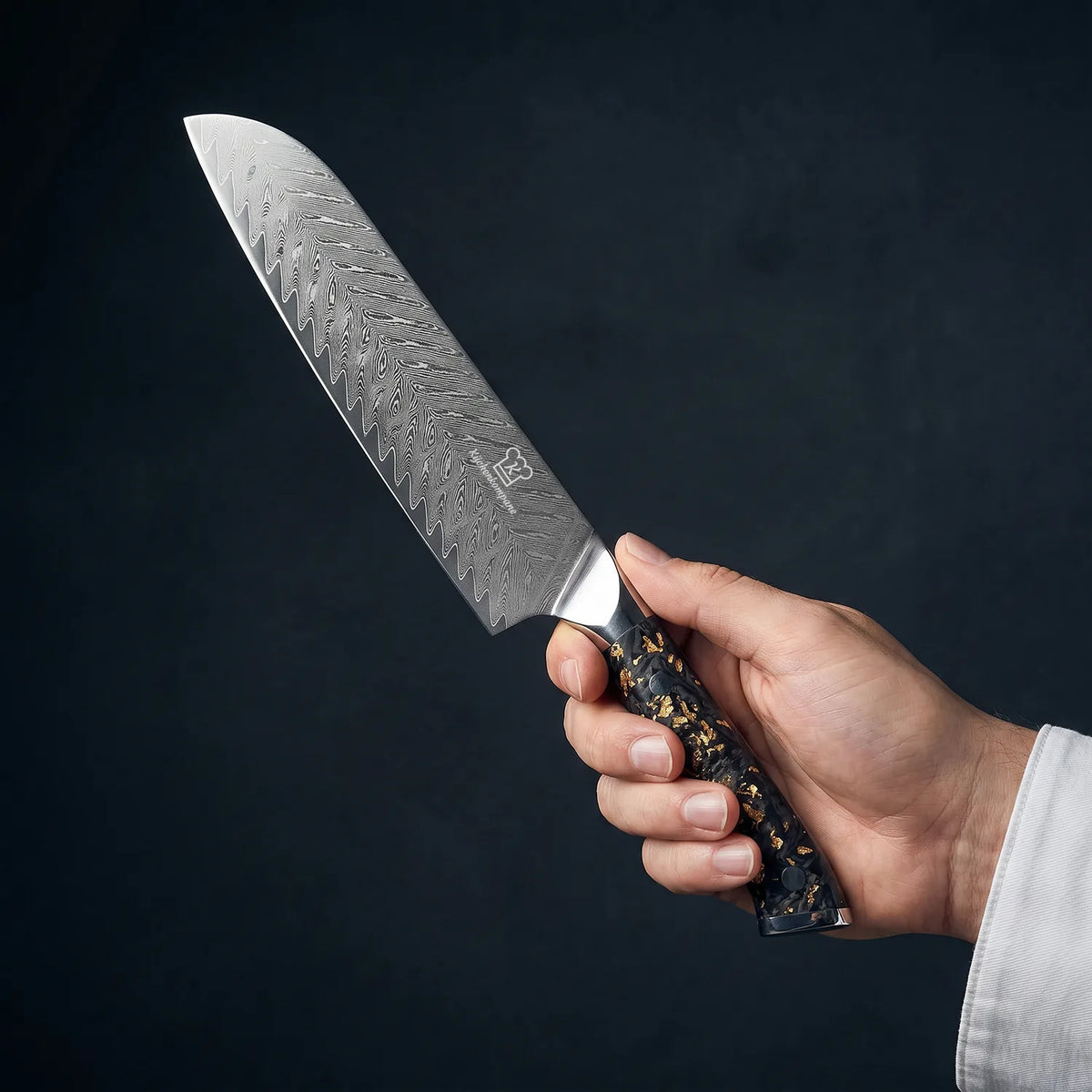 Coltello Santoku Damascato Kiiro