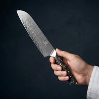 Coltello Santoku Damascato Kiiro