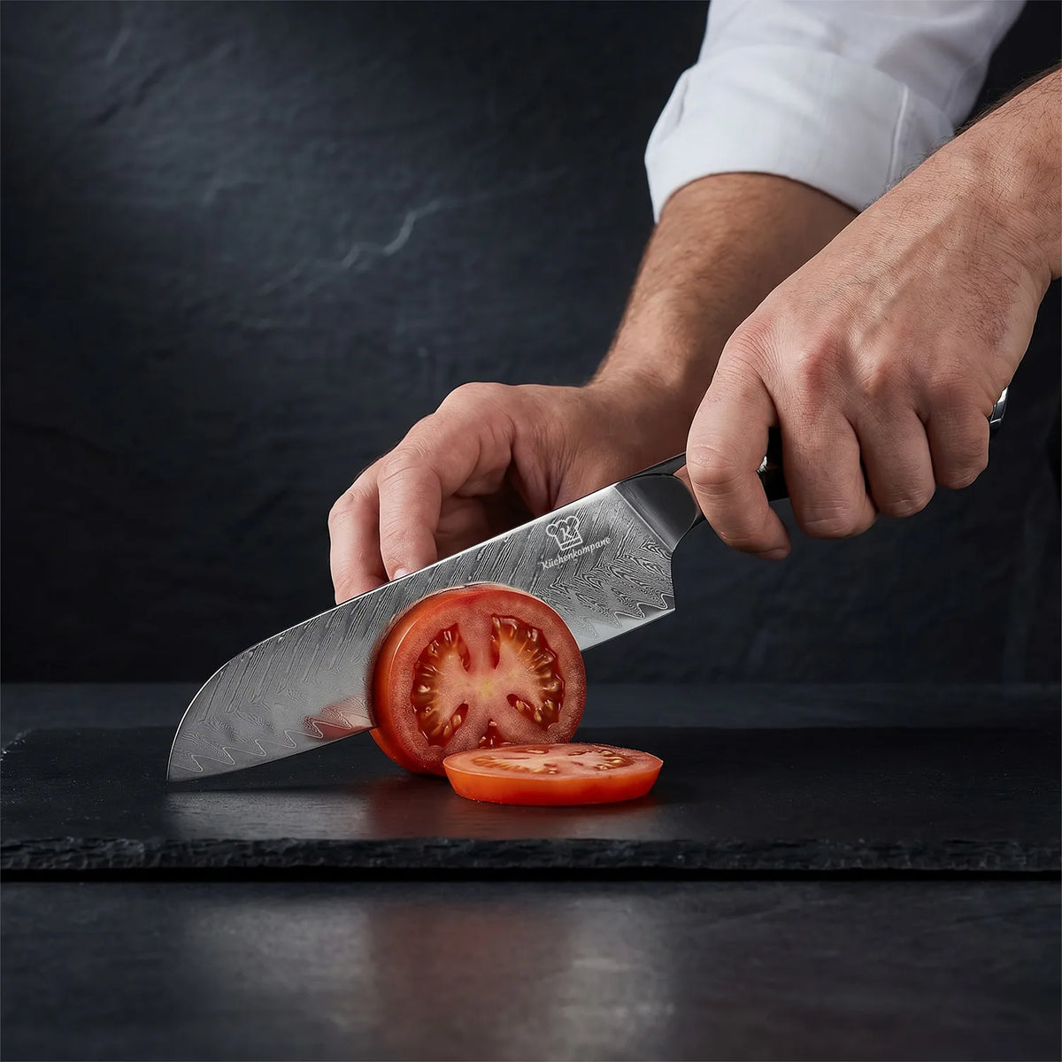 Coltello Santoku Damascato Kiiro