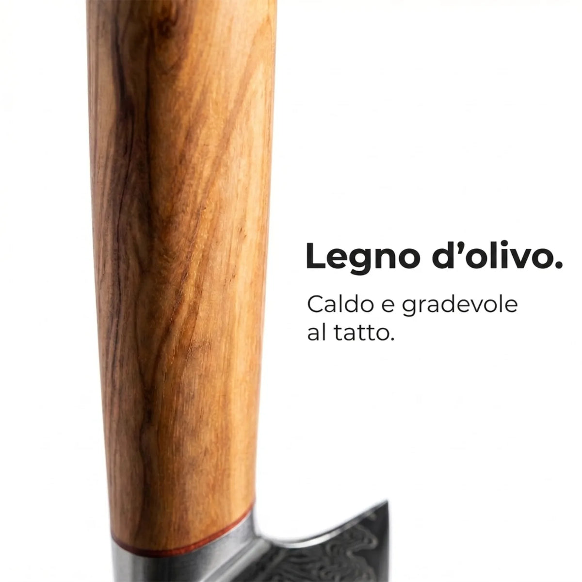 Coltello Santoku Damascato Mokuzai