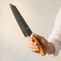 Coltello Santoku Damascato Mokuzai