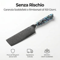Coltello Nakiri Damascato Sheru