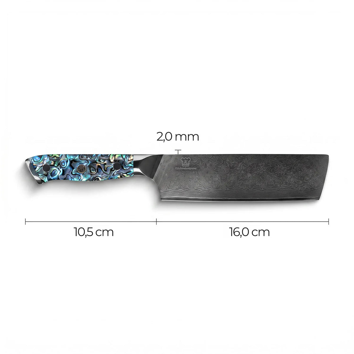 Coltello Nakiri Damascato Sheru