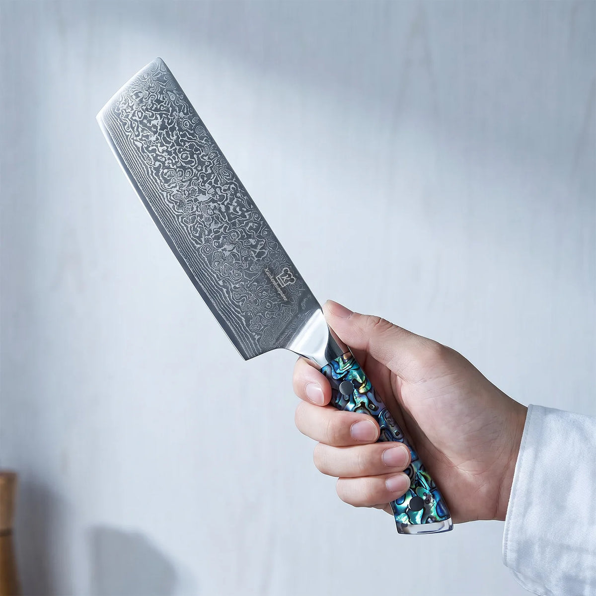 Coltello Nakiri Damascato Sheru