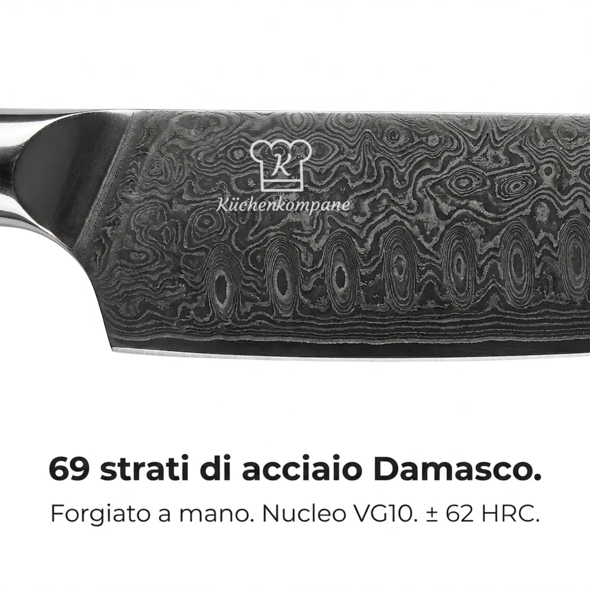 Coltello Santoku Damascato Sheru