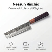 Coltello Nakiri Damascato Shikku