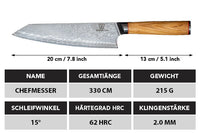 Mokuzai Chefmesser - Küchenkompane