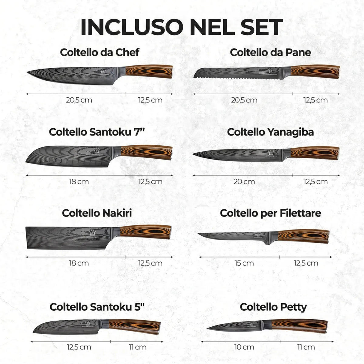 Set di Coltelli Akarui
