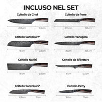Set di Coltelli Asiatico