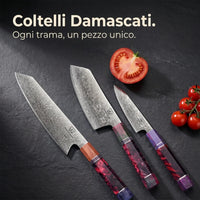 Set di Coltelli Damascati Gyuto