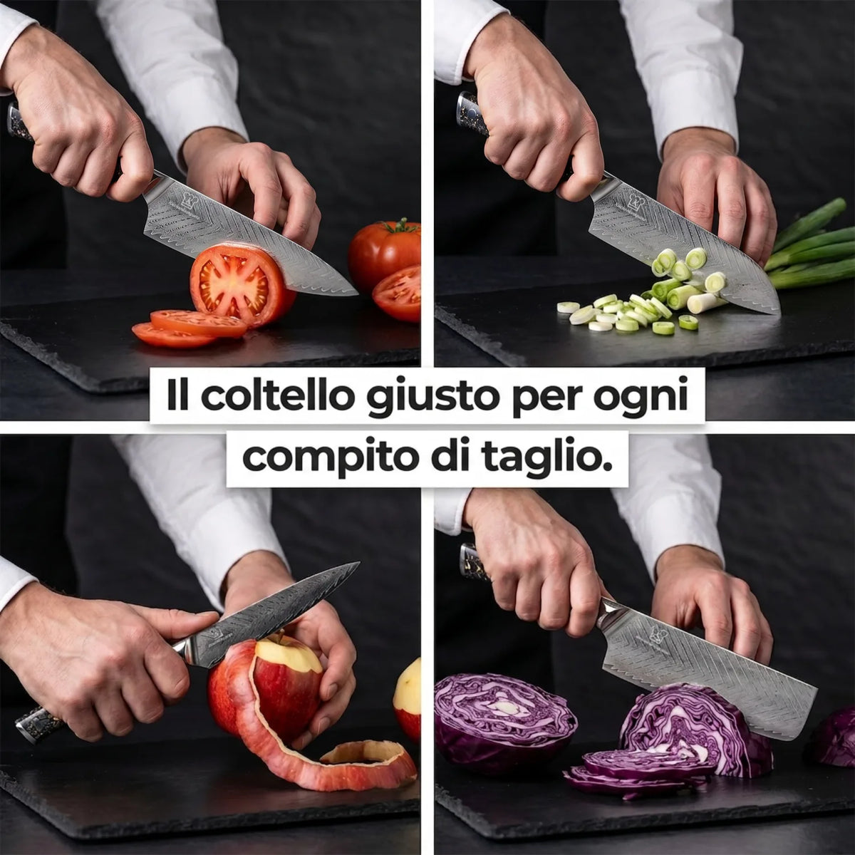 Set di Coltelli Damascati Kiiro