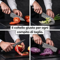 Set di Coltelli Damascati Kiiro