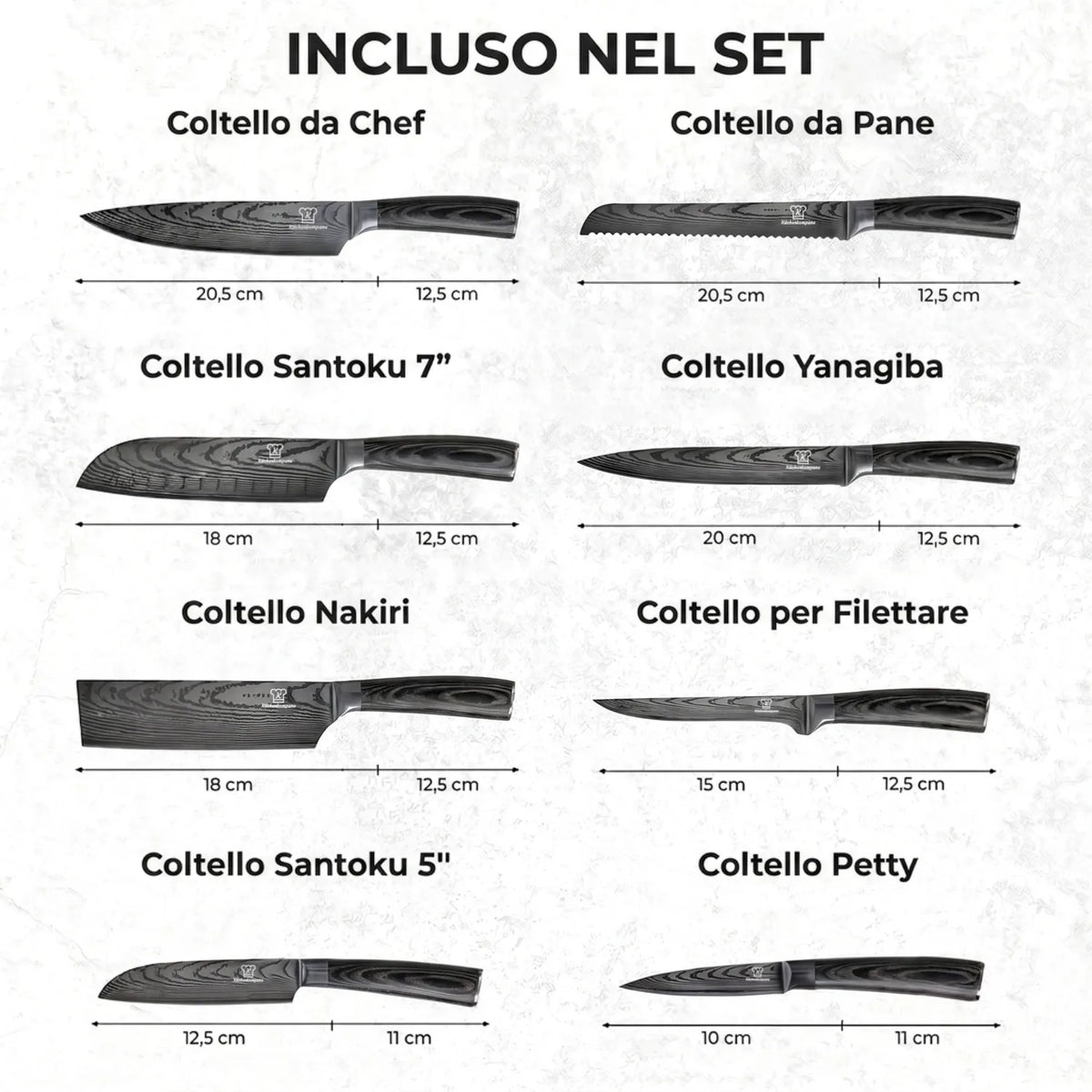 Set di Coltelli Kurai