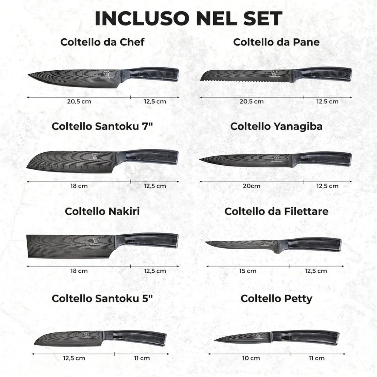 Set di Coltelli Kuro