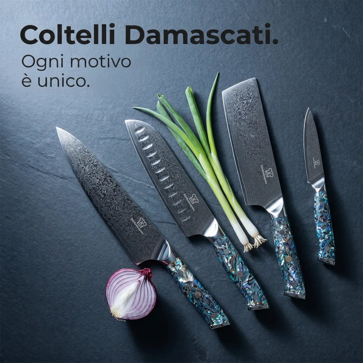 Set di Coltelli Damascati Sheru