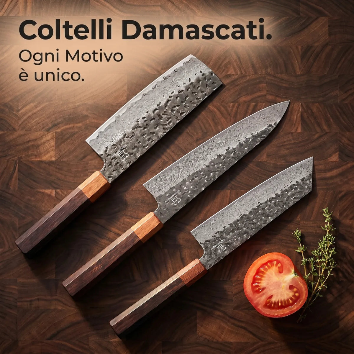 Set di Coltelli Damascati Shikku