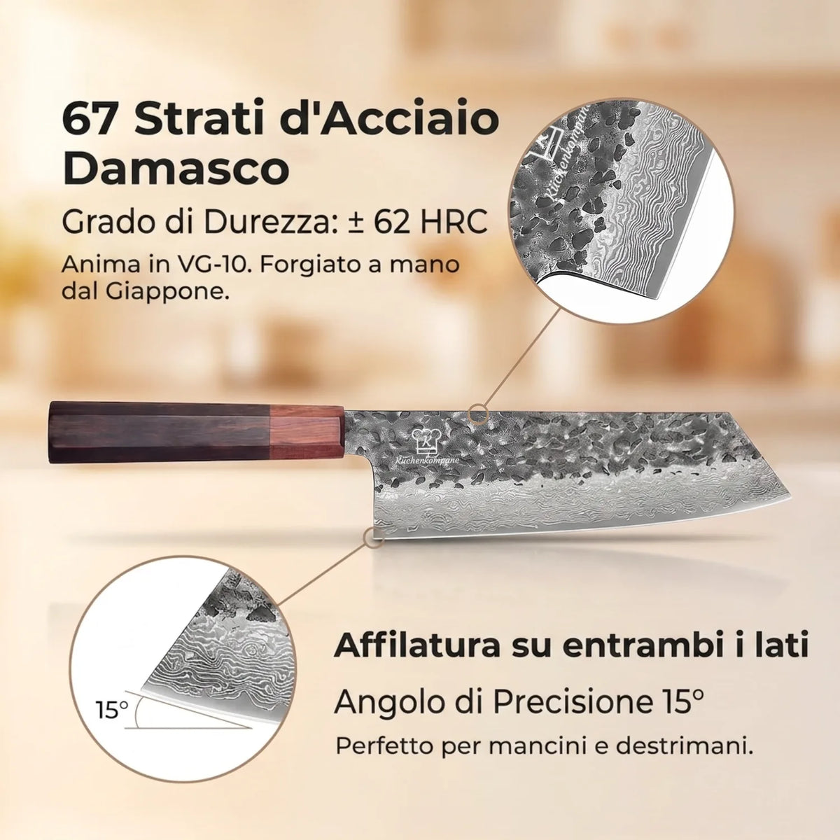 Set di Coltelli Damascati Shikku